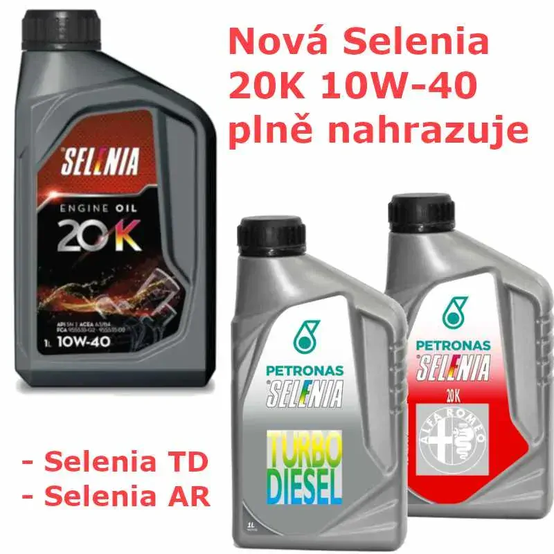 Motorový olej Selenia 20K 10w-40 5L