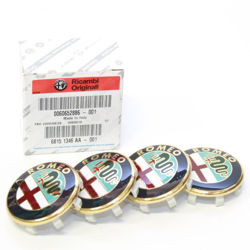 Sada originálních středů kol Alfa Romeo rozměr 50mm